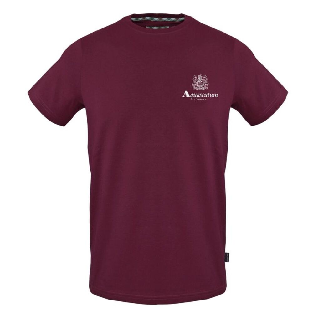 Aquascutum Mens Printed T-Shirt / Red